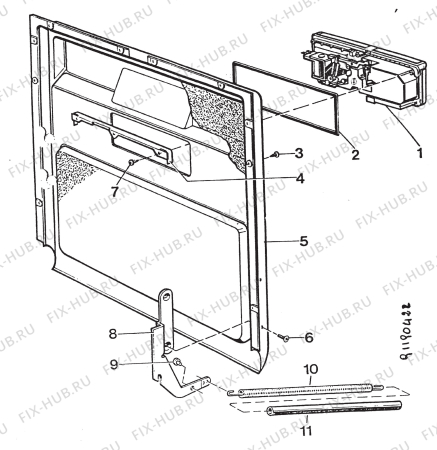 Взрыв-схема посудомоечной машины Electrolux BW320W - Схема узла Section 4