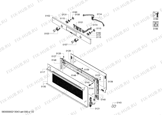 Схема №1 VBD5780S0 с изображением Зажим для плиты (духовки) Bosch 12017756