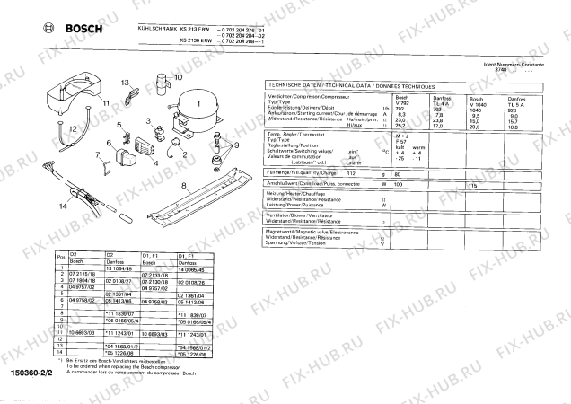 Взрыв-схема холодильника Bosch 0702204276 KS213ERW - Схема узла 02