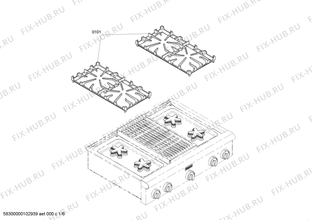 Схема №4 PSC364GLZS с изображением Панель управления для плиты (духовки) Bosch 00143360
