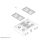 Схема №4 PSC364GLZS с изображением Панель управления для плиты (духовки) Bosch 00143360