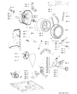 Схема №1 AWM 8700-ROK с изображением Ручка (крючок) люка для стиралки Whirlpool 481249878716