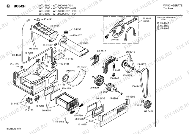 Схема №1 WTL5600FG WTL5600 с изображением Инструкция по эксплуатации для сушилки Bosch 00518139