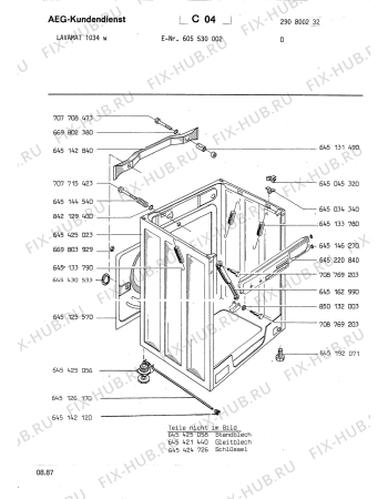 Взрыв-схема стиральной машины Aeg LAV1034 W - Схема узла Section3