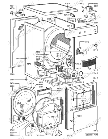 Схема №1 WT 6000 с изображением Дверца для сушильной машины Whirlpool 481241618928