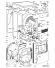 Схема №1 WT 6000 с изображением Клавиша для сушильной машины Whirlpool 481227618426