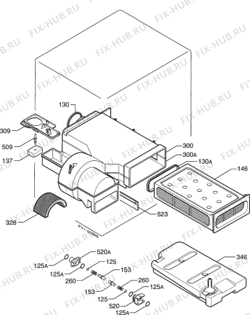 Взрыв-схема комплектующей Zanussi TC450/B - Схема узла Dryer 265