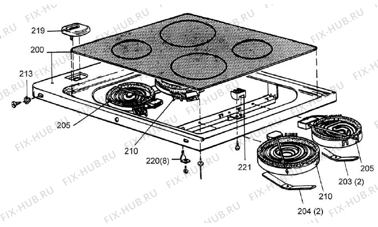 Взрыв-схема вытяжки Gorenje 522 78-2 A523E51A FI   -White FS 50 (900000647, A527E51A) - Схема узла 02