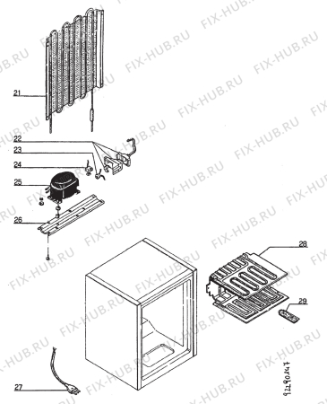 Взрыв-схема стиральной машины Zanussi ZF80B - Схема узла Section 3