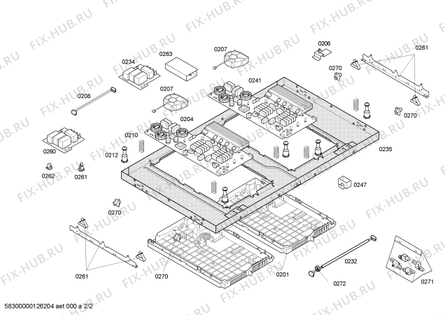 Схема №1 T4383N2 induccion.neff.80.tc_top.inox.4i(b+wp) с изображением Стеклокерамика для электропечи Bosch 00479580