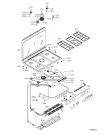 Схема №1 ACM 930/1 WH с изображением Ящик для электропечи Whirlpool 480121104451