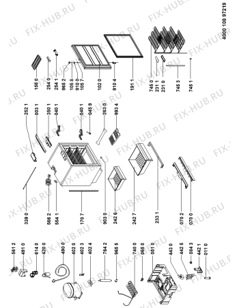 Схема №1 AFB91AFR (F101363) с изображением Инструкция по эксплуатации для холодильника Indesit C00517021
