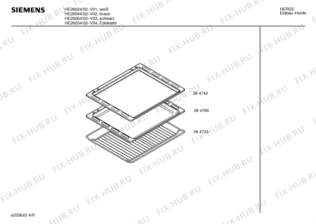 Схема №2 HE26064 с изображением Инструкция по эксплуатации для духового шкафа Siemens 00528274
