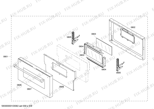 Схема №1 PRG486GLUS с изображением Дефлектор для духового шкафа Bosch 00369931