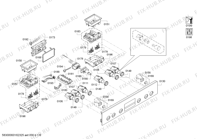 Схема №1 HEB23D120 с изображением Фронтальное стекло для духового шкафа Bosch 00681622