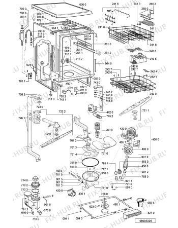 Схема №1 GSFS 2551 WS с изображением Мини-ручка для посудомоечной машины Whirlpool 481241029044