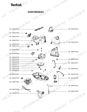 Схема №1 GV8150D6/23 с изображением Холдер для электроутюга Tefal CS-00097854