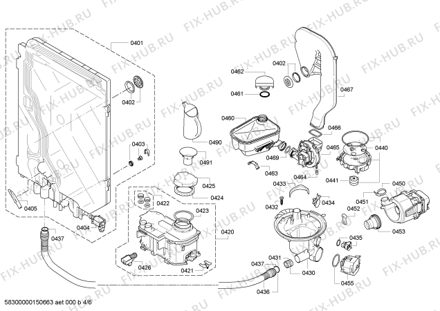 Схема №1 S41M86N0DE с изображением Передняя панель для посудомойки Bosch 00679005