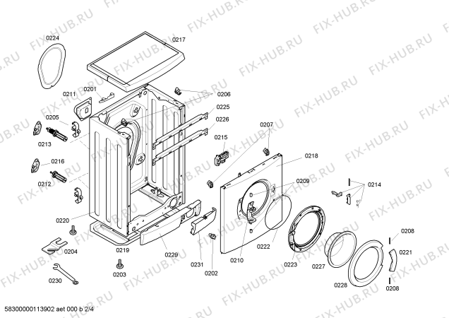 Схема №1 WFC2066IT -MAXX 4 comfort WFC2066 с изображением Панель управления для стиралки Bosch 00435219