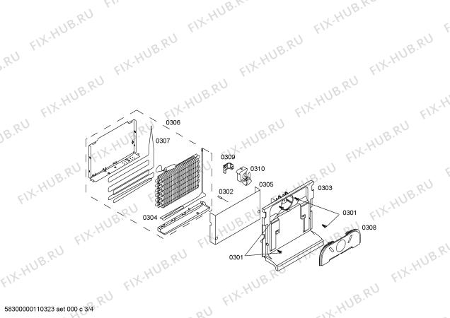 Схема №1 KG44UM90 с изображением Модуль для холодильной камеры Siemens 00496546