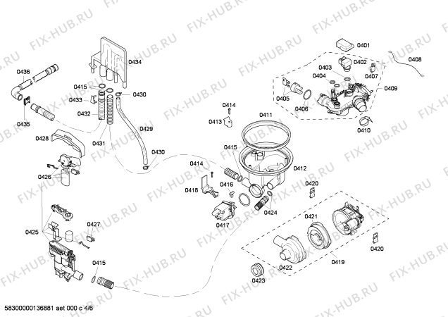 Схема №1 DF251760 с изображением Панель управления для посудомойки Bosch 00672867