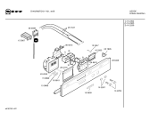 Схема №1 B1462W0FG с изображением Панель управления для плиты (духовки) Bosch 00296329