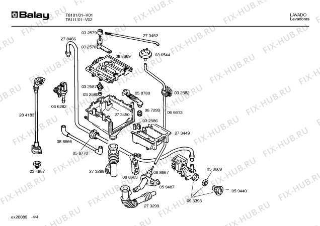 Схема №1 T8111 с изображением Инструкция по эксплуатации для стиральной машины Bosch 00516275