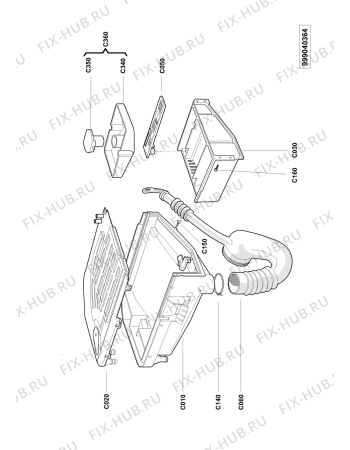 Схема №4 MWU107ECWT OS с изображением Рукоятка для стиралки Whirlpool 481249848066