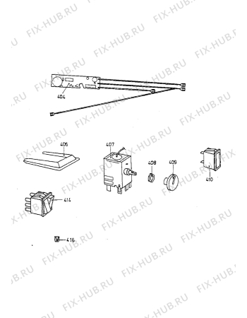 Взрыв-схема холодильника Electrolux EC3020S - Схема узла Electrical equipment