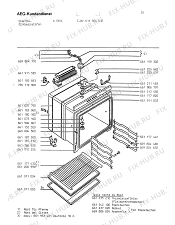 Взрыв-схема стиральной машины Alno A5354 - Схема узла Oven body