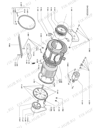 Схема №1 AWG 3200 с изображением Кнопка, ручка переключения для стиральной машины Whirlpool 481990308128