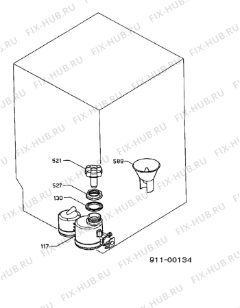 Взрыв-схема посудомоечной машины Electrolux ESI650W - Схема узла Water softener 066