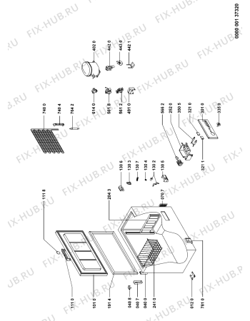 Схема №1 S500 с изображением Электрокомпрессор Whirlpool 481236038932