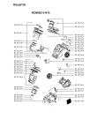 Схема №1 RO665211/410 с изображением Двигатель (мотор) для электропылесоса Rowenta RS-RT3293