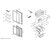 Схема №1 3KSP5660 с изображением Дверь морозильной камеры для холодильной камеры Bosch 00687672