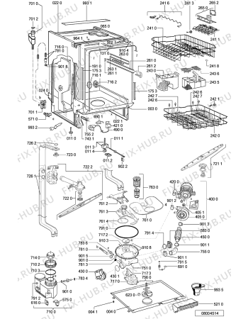 Схема №1 ADG 9527 с изображением Обшивка для посудомоечной машины Whirlpool 480140101325