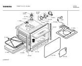 Схема №1 HB38E77 с изображением Панель управления для духового шкафа Siemens 00361877