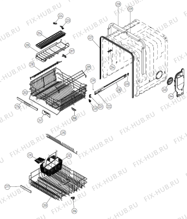 Схема №2 D730i SF   -Titanium FI (177024, DW20.3) с изображением Сенсорная панель для электропосудомоечной машины Gorenje 268307
