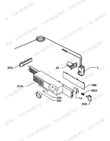 Взрыв-схема холодильника Zanussi ZFB18/8 - Схема узла Electrical equipment