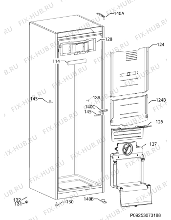 Взрыв-схема холодильника Husqvarna QRT4265W - Схема узла Housing 001