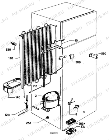 Взрыв-схема холодильника Zanussi Z9280/3TR - Схема узла C10 Cold, users manual