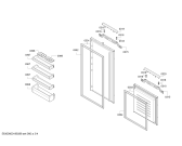 Схема №1 5CB28730 с изображением Панель для холодильной камеры Bosch 11012399