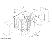 Схема №3 SMI53M15GB с изображением Передняя панель для электропосудомоечной машины Bosch 00704649