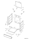 Схема №1 40095FA-WN с изображением Клавиша для плиты (духовки) Aeg 140045732033
