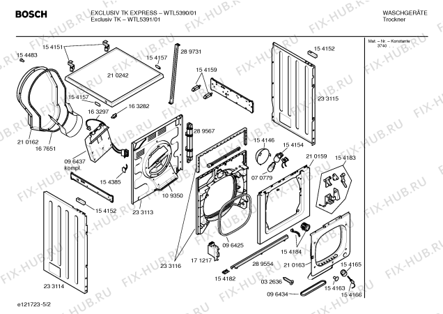 Схема №2 WTL5391 Jubilee Exclusiv TK с изображением Ручка для сушилки Bosch 00480175