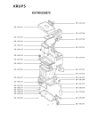 Схема №1 KX700032/B70 с изображением Панель управления для хлебопечи Krups SS-187250