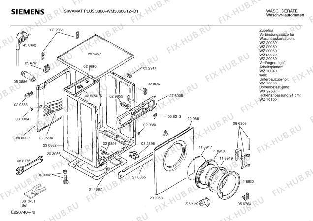 Схема №2 CC21900 CONTURA с изображением Мотор для стиралки Siemens 00140865