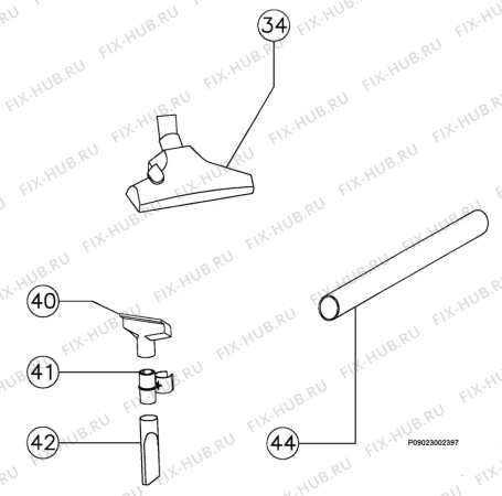 Взрыв-схема пылесоса Electrolux VENTANA EASY - Схема узла Section 2