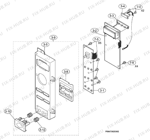 Взрыв-схема микроволновой печи Aeg Electrolux MCD1751E-w - Схема узла Section 2