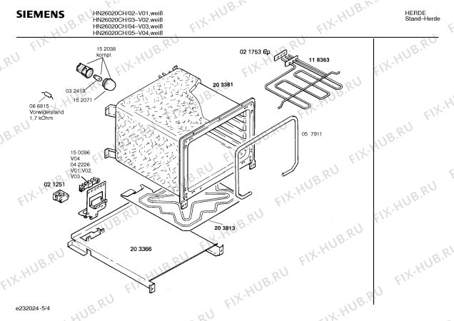Схема №1 HSS132ACC с изображением Варочная панель для плиты (духовки) Bosch 00081243